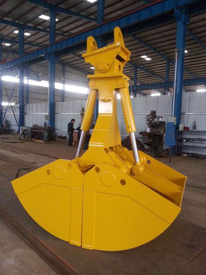 EX250 Backhoe Clamshell Bucket , Ground Digging Excavator Rotating Bucket