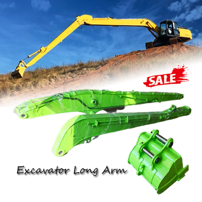 15M-18M Optional Excavator Long Reach Boom , Excavator Long Boom CAT320D PC130