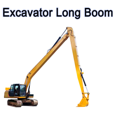 Yellow 35m Long Reach Excavator Booms For Sanny Hitachi Kobelco