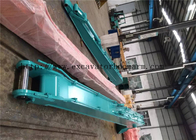 Blue Long Reach Excavator Booms 50 Feet SK250 Kobelco Excavator Attachments