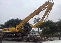 Long Boom EX450 Excavator Mounted Vibratory Hammer tube pile / H beams pile driving