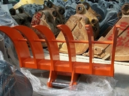 Orange Color Aftermarket Excavator Buckets , Root Rake For Excavator Anticorrosive