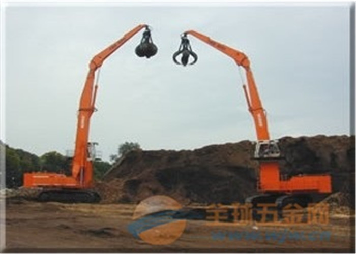 Earthmoving Hydraulic Orange Peel Grab Doubl Shell CAT Excavator Attachments