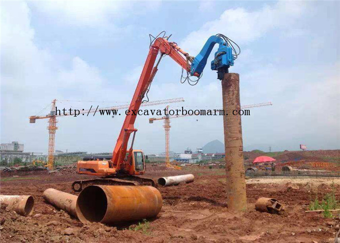 40-45 TON Excavator Vibro Hammer For Sheet Pile Driving 360 degrees rotatory