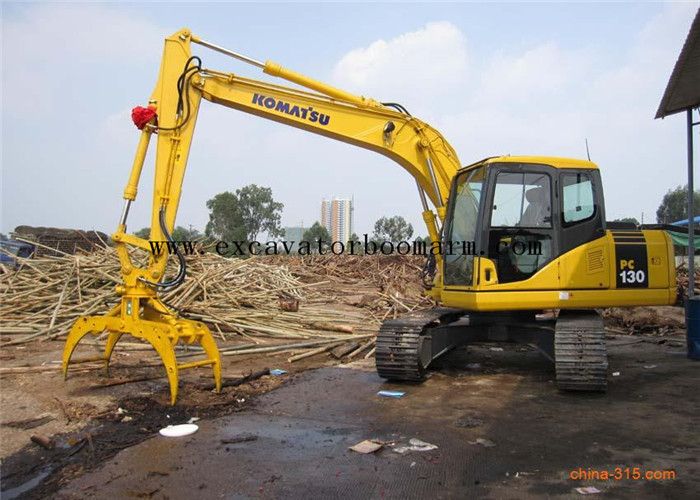 Hydraulic Log Grapple For Excavator , 360 Degree Rotating Wood / Stone Grapple