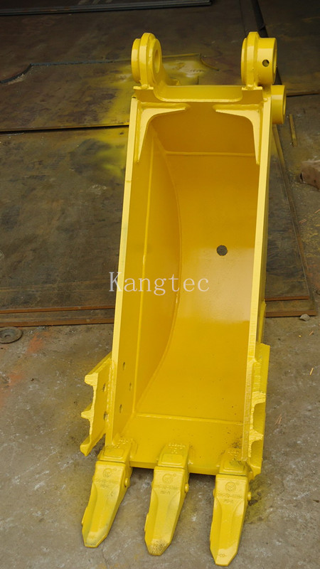 Yellow Color Construction Machine Mini Ditching Bucket For Excavator 0.3m3 Capacity
