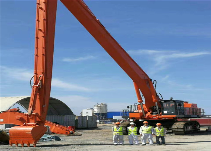 30 Meters Excavator hitachi EX1100 EX3600 Long reach Boom and stick For Sea Port and off shore barge Construction