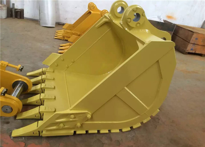 Q345 Steel Cat 330 Excavator Bucket , Heavy Duty Backhoe Rock Bucket