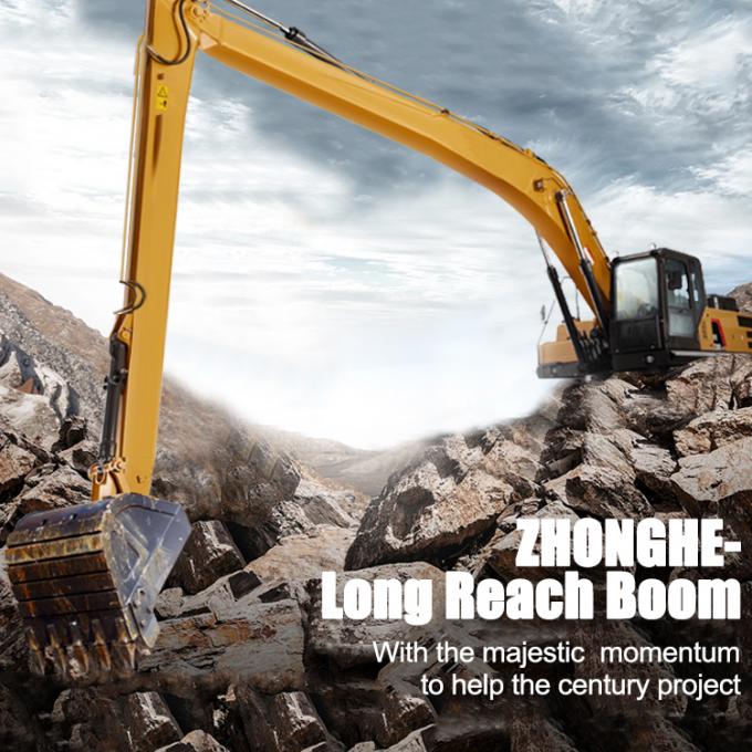 Q345B Q460D Super Long Reach Excavator , Practical Sany Long Boom Excavator 6