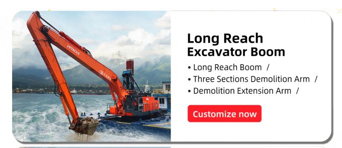 Q345B Q460D Super Long Reach Excavator , Practical Sany Long Boom Excavator 13