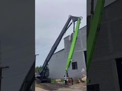 Three-section demolition boom