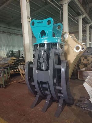 Durable 25-30T Excavator Hydraulic Log Grapple For SANY DOOSAN KOMATSU 