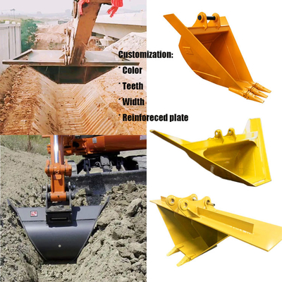 Quick Delivery V Ditching Bucket For Excavator , Durable Trapezoidal V Ditch Bucket