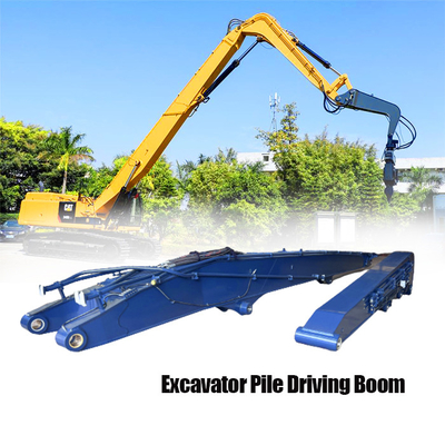 Coastal Excavator Pile Driving Boom 2.3mx1.6mx2.2m 7.5 Tons 400RPM For CAT Kobelco