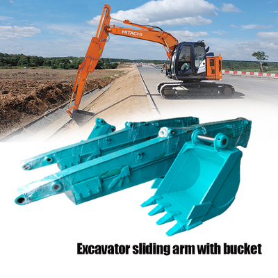 Quality Excavator Sliding Arm Long Boom 0.8 CBM For CAT Kobelco Volvo