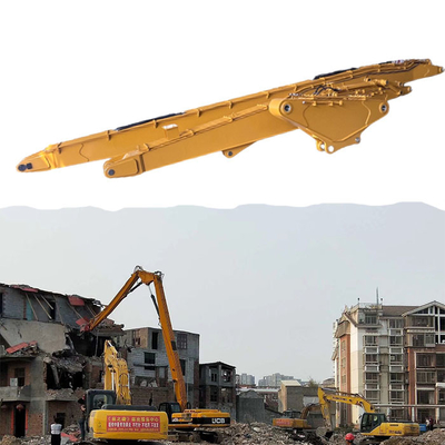 Manufacturer 19 - 22m High Reach Demolition Boom Extension Arm For 30 - 38 Ton Excavator