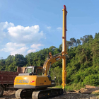 Forestry Machine PC200 Excavator Telescopic Boom With 360 Degree Rotation Grapple