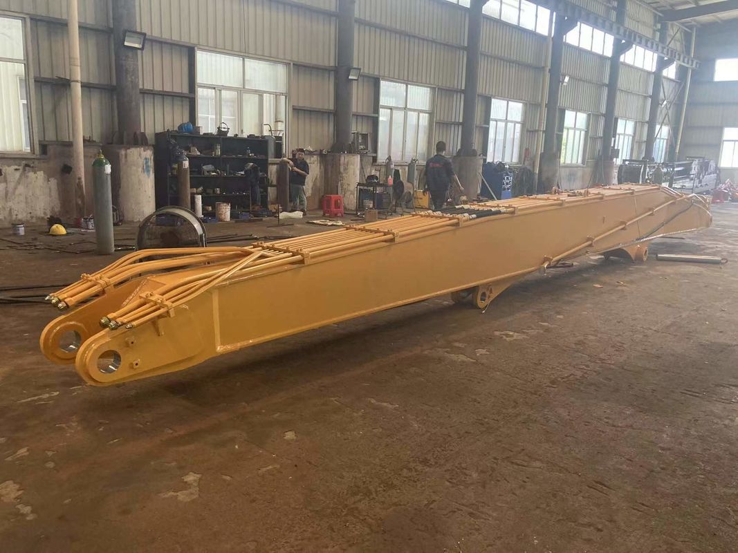 Long Load Rear Driver Wear Resistant SK380 Excavator Pile Driver Arm And Long Boom Q345B ...