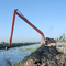 Excavator extension arm and port dredging designed for river dredging