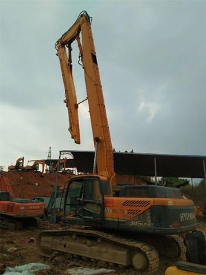 CE certifiion 23M Q355B High Reach Demolition Boom Excavator Long Reach, 385 Hyundai Long Boom Excavator