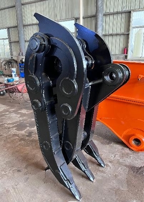 CE Antiwear Mechanical Grab For Excavator , CAT Jcb Liebherr Scrap Metal Grab