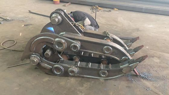 CE Antiwear Mechanical Grab For Excavator ,  Jcb Liebherr Scrap Metal Grab
