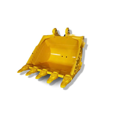 320 0.7m3 Excavator Rock Bucket Yellow Color Q355B Material
