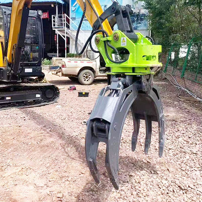 Q355B Rotating Hydraulic Log Grapple For Excavator SANY DOOSA KOMATSU 