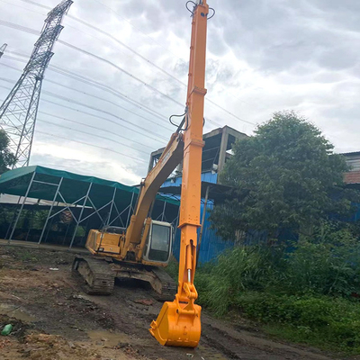 Down reach Telescopic Dipper Arm 14m for Excavator , telescopic long reach