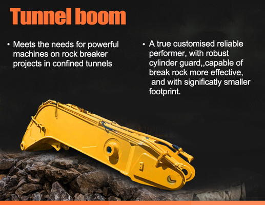 High strength Excavator tunnel boom short boom excavator long reach arm for excavator for cat hitachi komatsu zoomlion