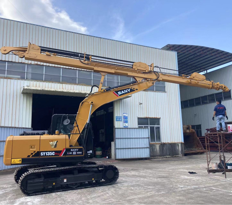 Forestry Tree Care Handler Excavator Telescopic Arm With Grapple For Cat Hitachi Komatsu Kobelco