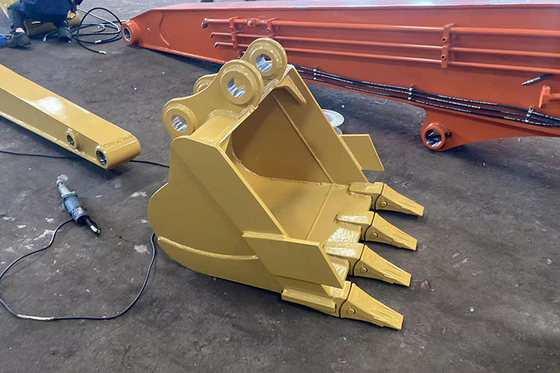 PC140 CAT314 Wheel Loader Bucket 0.65cbm Q355B Hardox500 Material