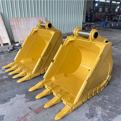 PC140 314 Wheel Loader Bucket 0.65cbm Q355B Hardox500 Material