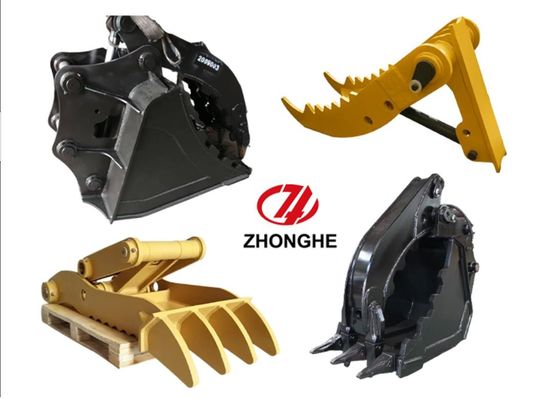 Hydraulic Excavator Thumb Bucket , Excavator Thumb Attachments For 308 PC120