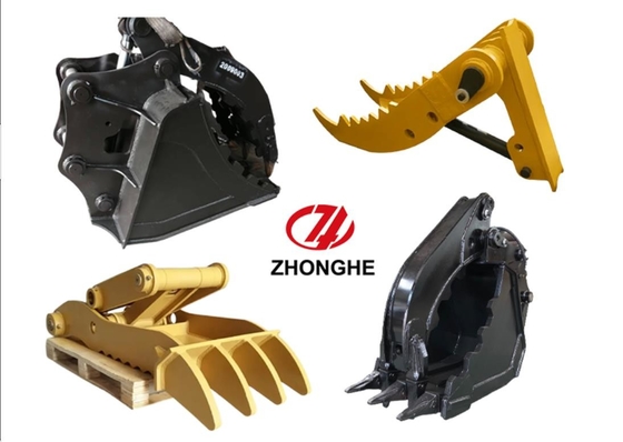 Hydraulic Excavator Thumb Bucket , Excavator Thumb Attachments For CAT308 PC120