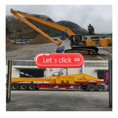 Excavator Long Reach Attachment for Excavator , Q355B Long Reach Excavator Booms 330 450