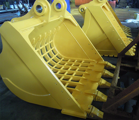 Q355B NM400 Excavator Skeleton Bucket , 0.6-1.2 cbm Durable Backhoe Attachments