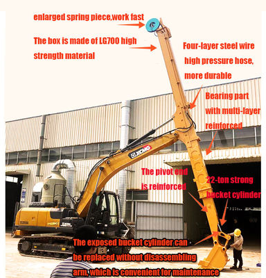 LG700 material Durable Excavator Telescopic Arm For 320 ZX330