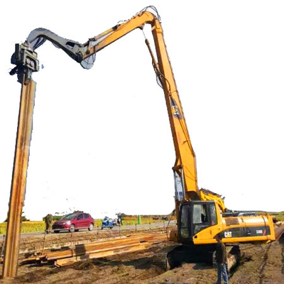 Coastal Excavator Pile Driving Boom 7.5 Tons 40Max Speed For CAT Kobelco Hitachi