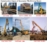 OEM Earthmoving Machinery Parts Timber Pile Driving Boom And Stick For Excavator