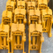 Yellow Mini Excavator Quick Coupler , Digger Bucket Quick Release With Pin