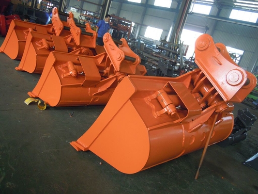 17 Ton-20 Ton Excavator Rock Bucket 26 Degrees Tilting For CAT320 PC200 ZX200 Etc