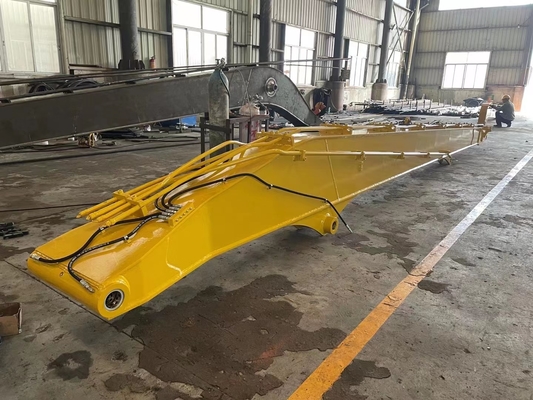 Philippines Long Reach Excavator Boom Arm , 14m Excavator Long Boom Arm With Bucket
