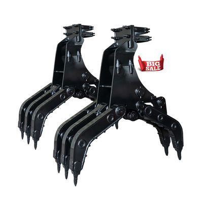 CE Antiwear Mechanical Grab For Excavator ,  Jcb Liebherr Scrap Metal Grab