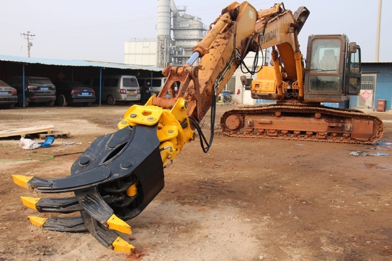 CE Antiwear Excavator Wood Grapple Hydraulic For 10 - 16ton