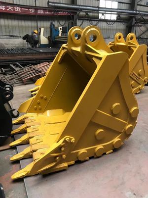 PC140 314 Wheel Loader Bucket 0.65cbm Q355B Hardox500 Material