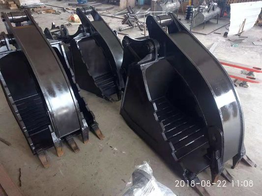 Q345B Excavator Hydraulic Thumb , Graptor Bucket For 320