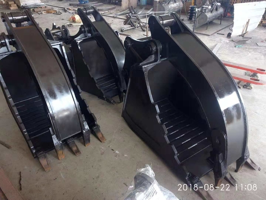 Q345B Excavator Hydraulic Thumb , Graptor Bucket For CAT320