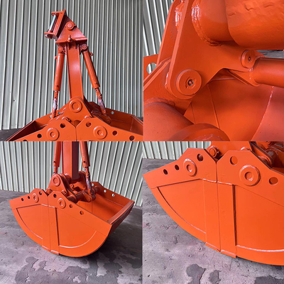 Heavy Duty Excavator Clam Bucket , Clamshell Grab Bucket For Cat320 Pc200