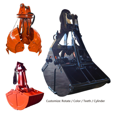 Hot Yellow/Grey/Etc Komatsu Durable clamshell bucket mini excavator bucket for excavator sieve bucket rake bucket